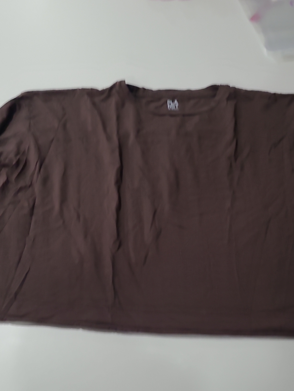 Everyday Crewneck Short-Sleeve Top in Brown